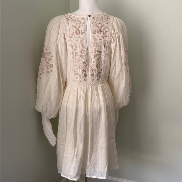ANTHROPOLOGIE Viveka embroidered lace mini dress small - Picture 11 of 13